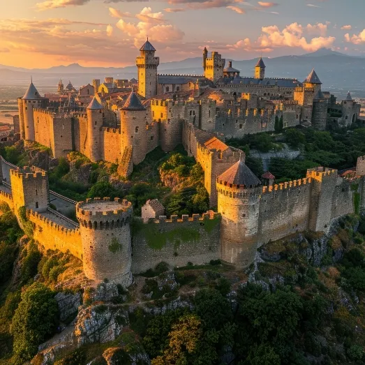 Vue de la cité de Carcassonne