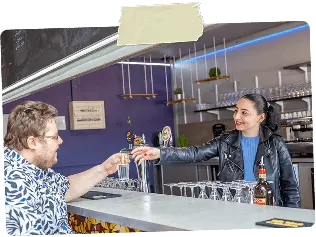 Le bar du restaurant du village de vacances Rives des Corbières à Port Leucate